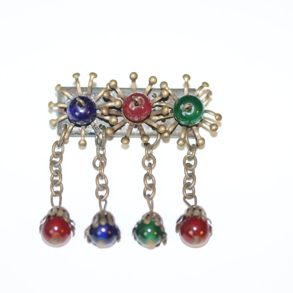 Vintage Unsigned Miriam Haskell Brooch Pin Early Haskell 1930s